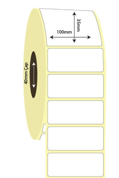 100mm x 35mm Lamine Termal Etiket (Sticker)