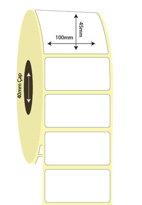 100mm x 45mm Lamine Termal Etiket (Sticker)