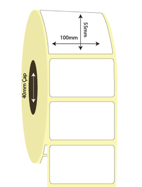 100mm x 55mm Lamine Termal Etiket (Sticker)