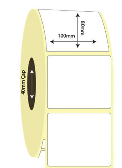 100mm x 80mm Lamine Termal Etiket (Sticker)