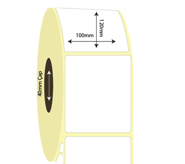 100mm x 120mm Lamine Termal Etiket (Sticker)