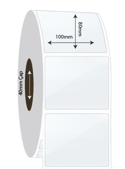 100mm x 80mm PP Şeffaf Etiket (Sticker)