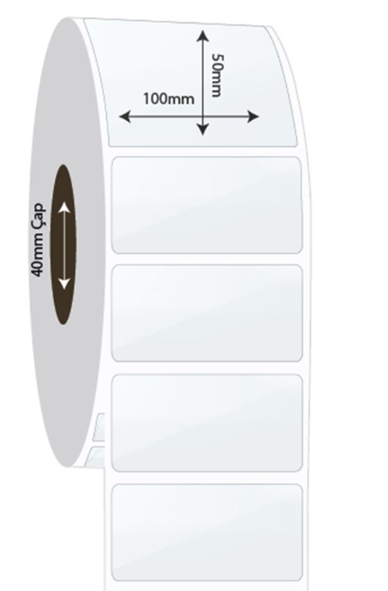 100mm x 50mm PP Şeffaf Etiket (Sticker)